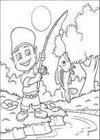 coloriage abidou a la peche